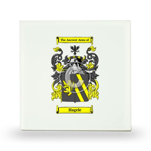 Hagele Small Ceramic Tile with Coat of Arms