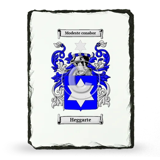 Heggarte Coat of Arms Slate