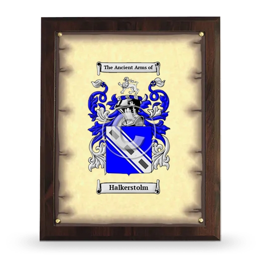 Halkerstolm Coat of Arms Plaque