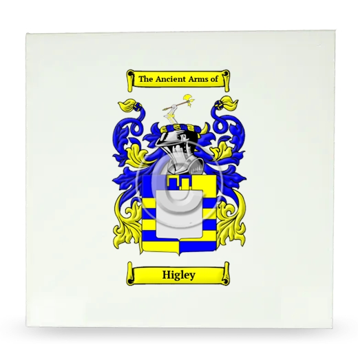 Higley Large Ceramic Tile with Coat of Arms