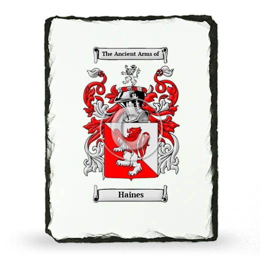 Haines Coat of Arms Slate