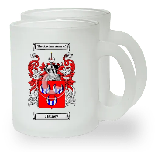 Hainey Pair of Frosted Glass Mugs