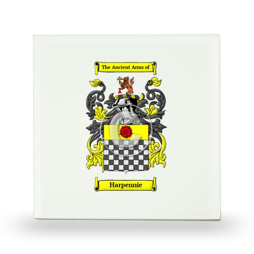 Harpennie Small Ceramic Tile with Coat of Arms