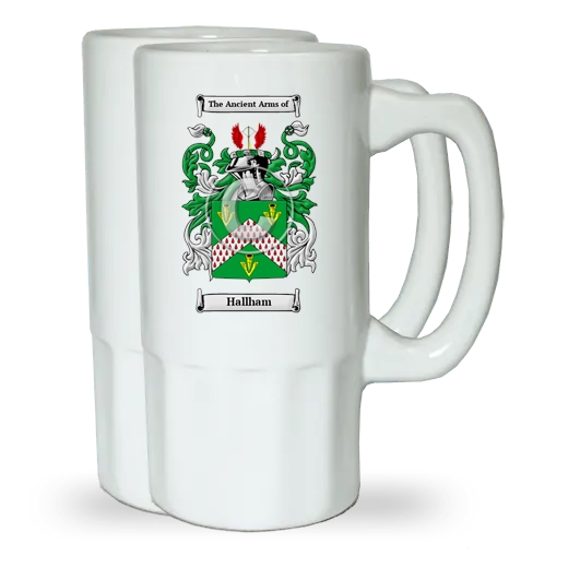 Hallham Pair of Beer Steins