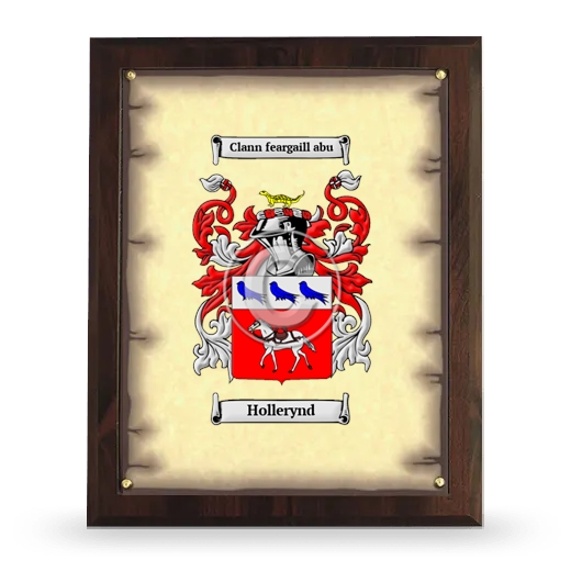 Hollerynd Coat of Arms Plaque