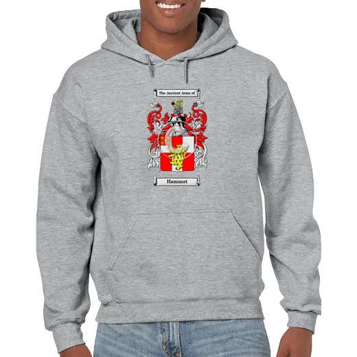 Hammat Grey Unisex Coat of Arms Hooded Sweatshirt