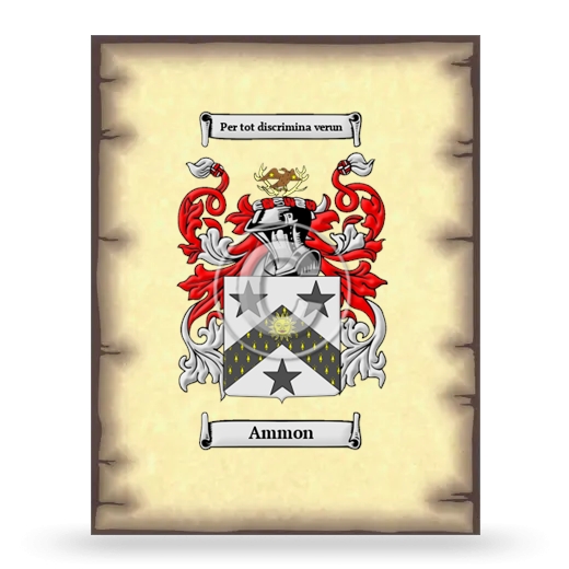 Ammon Coat of Arms Print