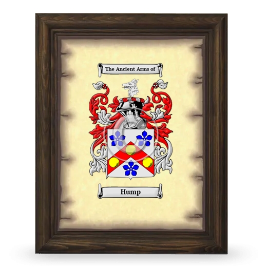 Hump Coat of Arms Framed - Brown