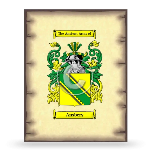 Ansbery Coat of Arms Print