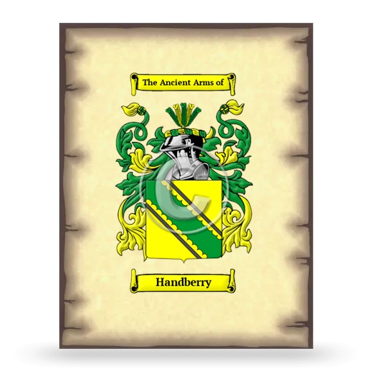 Handberry Coat of Arms Print