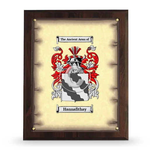 Hannafithay Coat of Arms Plaque