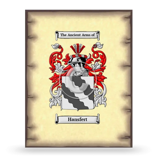 Hansfert Coat of Arms Print