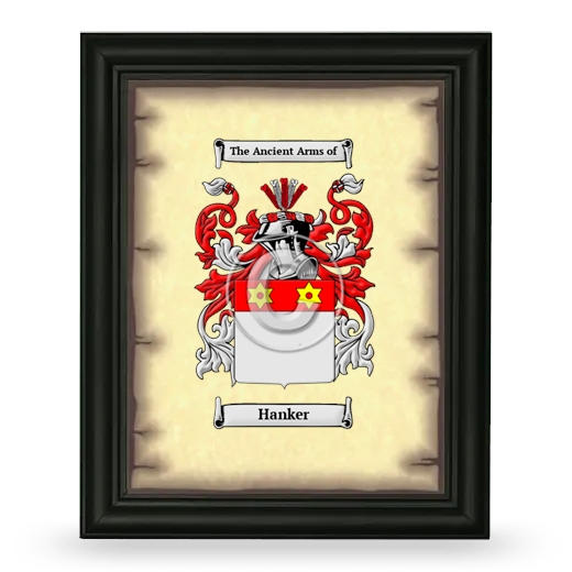Hanker Coat of Arms Framed - Black
