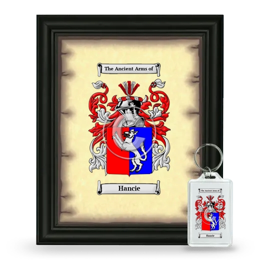 Hancie Framed Coat of Arms and Keychain - Black