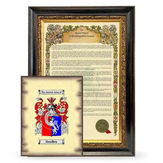 Handkey Framed History and Coat of Arms Print - Heirloom