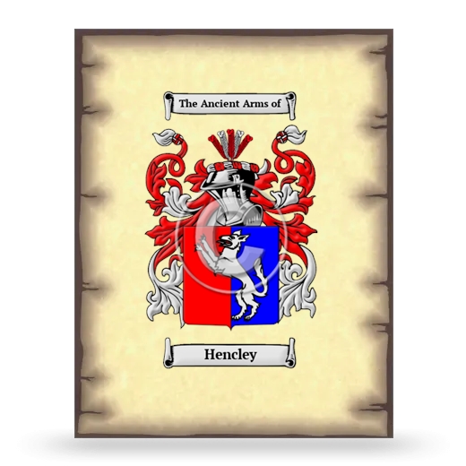 Hencley Coat of Arms Print