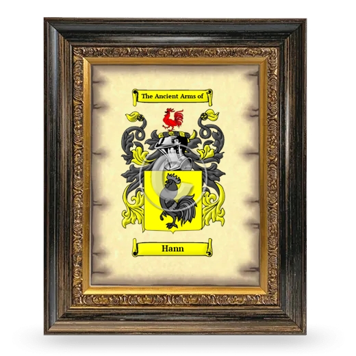 Hann Coat of Arms Framed - Heirloom