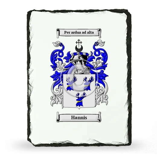 Hannis Coat of Arms Slate