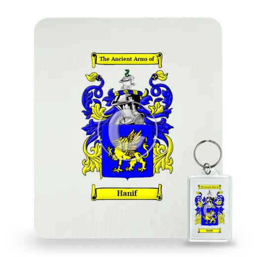 Hanif Mouse Pad and Keychain Combo Package