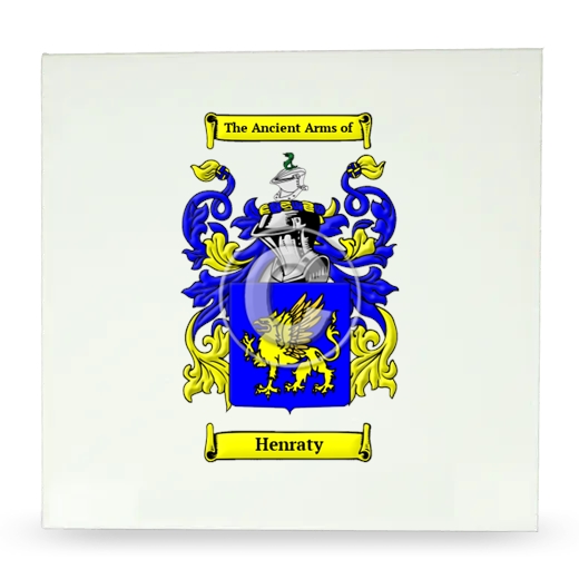 Henraty Large Ceramic Tile with Coat of Arms