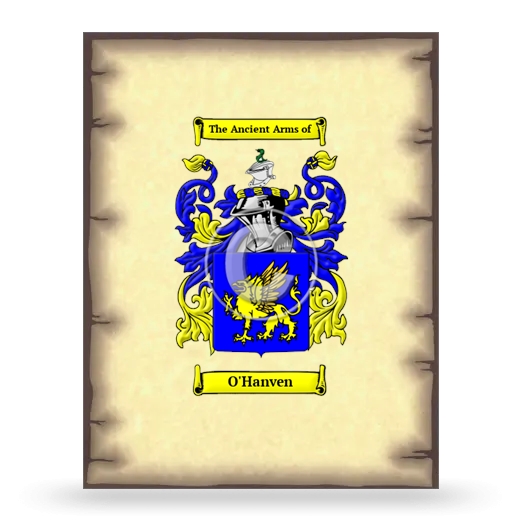 O'Hanven Coat of Arms Print