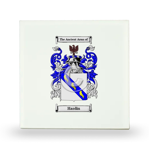 Hardin Small Ceramic Tile with Coat of Arms