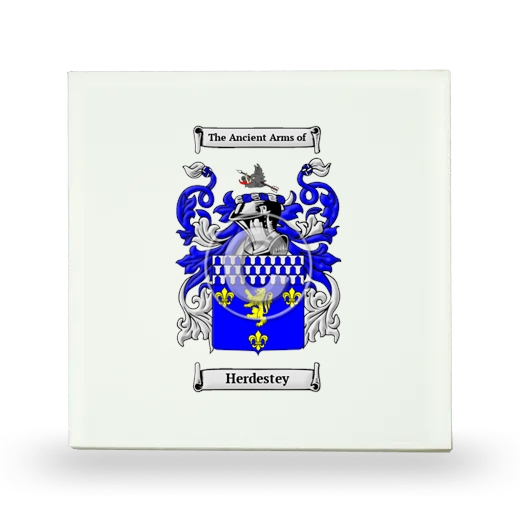 Herdestey Small Ceramic Tile with Coat of Arms