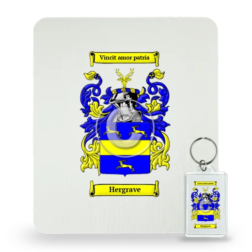 Hergrave Mouse Pad and Keychain Combo Package