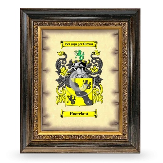 Hoorelant Coat of Arms Framed - Heirloom