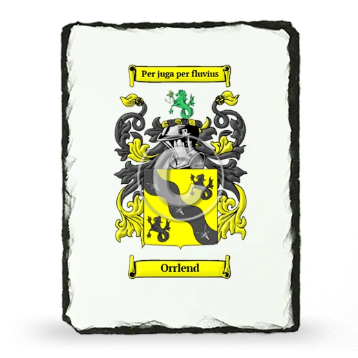 Orrlend Coat of Arms Slate