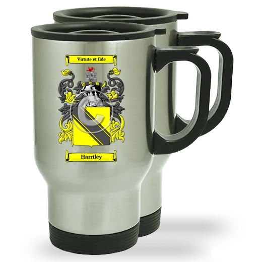 Harriley Pair of Steel Travel Mugs