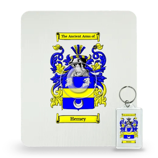 Herney Mouse Pad and Keychain Combo Package