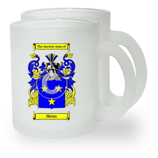 Herys Pair of Frosted Glass Mugs