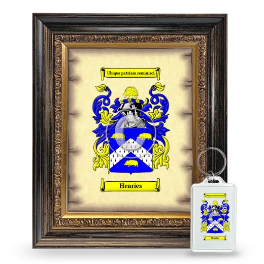 Hearies Framed Coat of Arms and Keychain - Heirloom