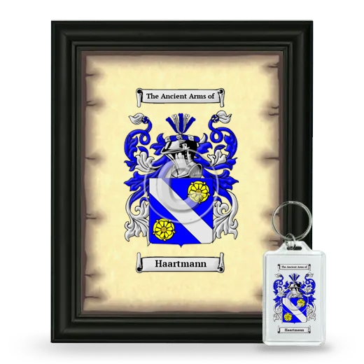 Haartmann Framed Coat of Arms and Keychain - Black