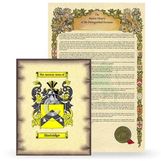 Hartridge Coat of Arms and Surname History Package