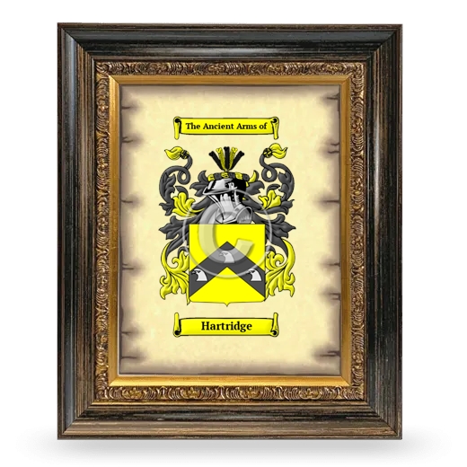 Hartridge Coat of Arms Framed - Heirloom