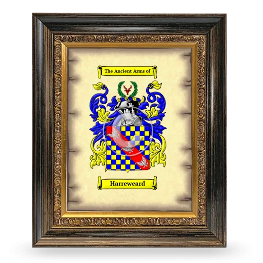 Harreweard Coat of Arms Framed - Heirloom