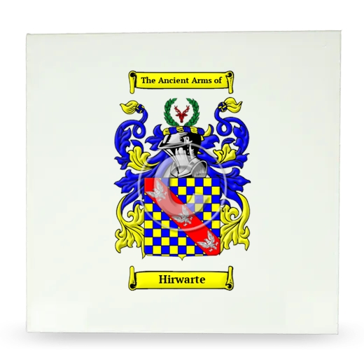 Hirwarte Large Ceramic Tile with Coat of Arms