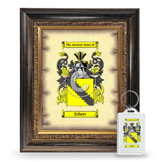 Echert Framed Coat of Arms and Keychain - Heirloom