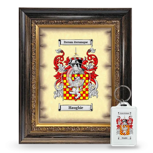 Haughie Framed Coat of Arms and Keychain - Heirloom