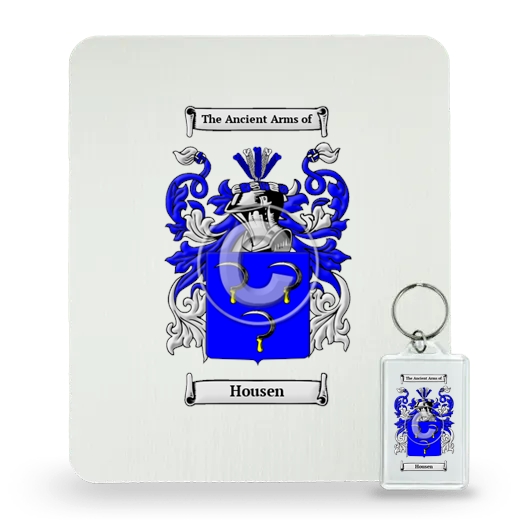 Housen Mouse Pad and Keychain Combo Package