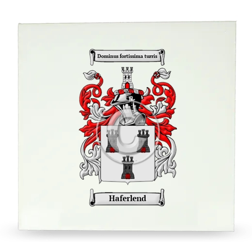 Haferlend Large Ceramic Tile with Coat of Arms