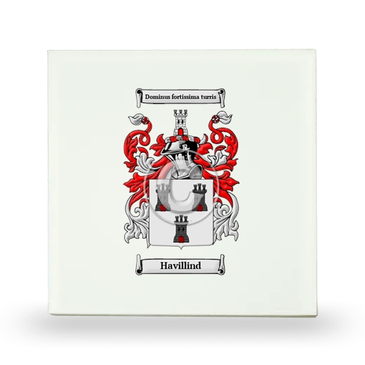 Havillind Small Ceramic Tile with Coat of Arms