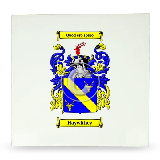 Haywithey Large Ceramic Tile with Coat of Arms