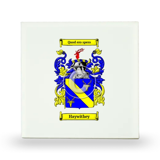 Haywithey Small Ceramic Tile with Coat of Arms