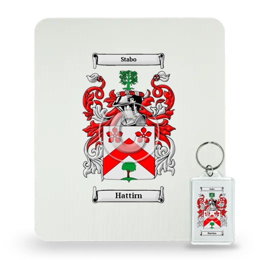 Hattirn Mouse Pad and Keychain Combo Package