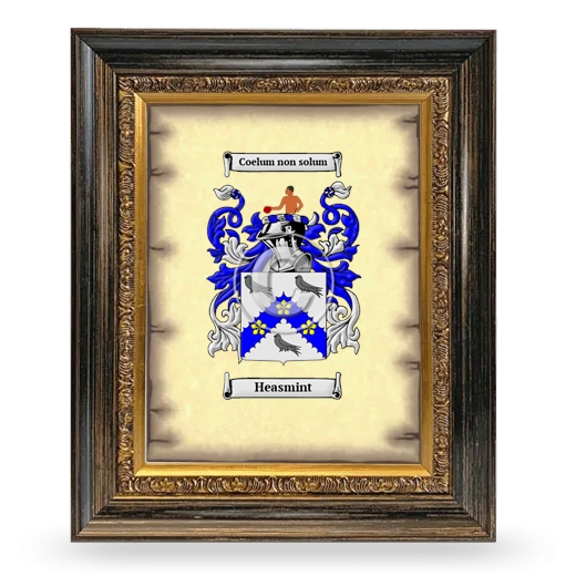 Heasmint Coat of Arms Framed - Heirloom