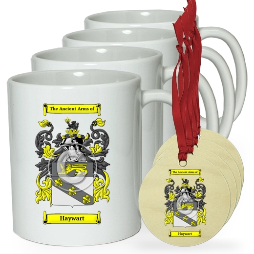 Haywart Set of 4 Classic Mugs and Ornaments