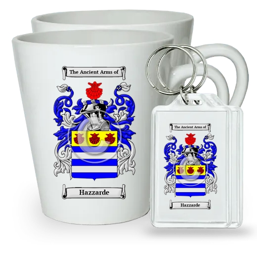 Hazzarde Pair of Latte Mugs and Pair of Keychains